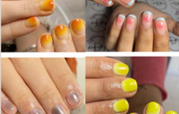 Airbrush Gel Manicure with Nail Tip