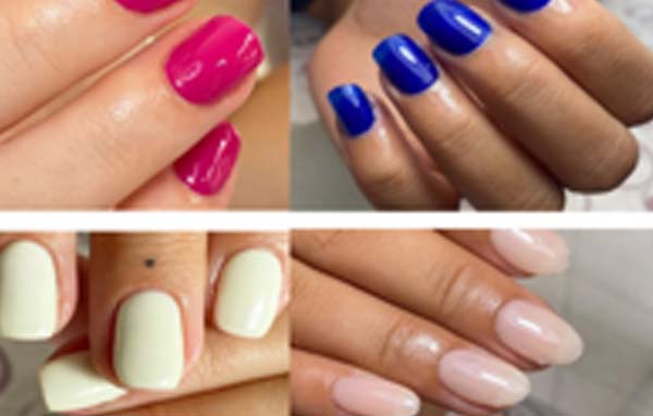 Plain Gell Manicure On Natural Nails With Nail Tip